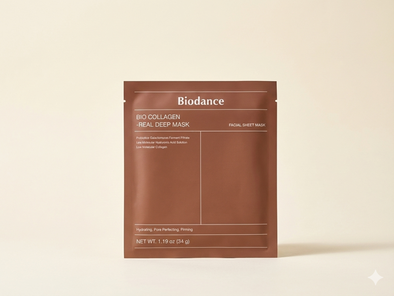 Recensione Biodance Bio Collagen Real Deep Mask: Maschera Coreana con Punteggio Yuka 93/100