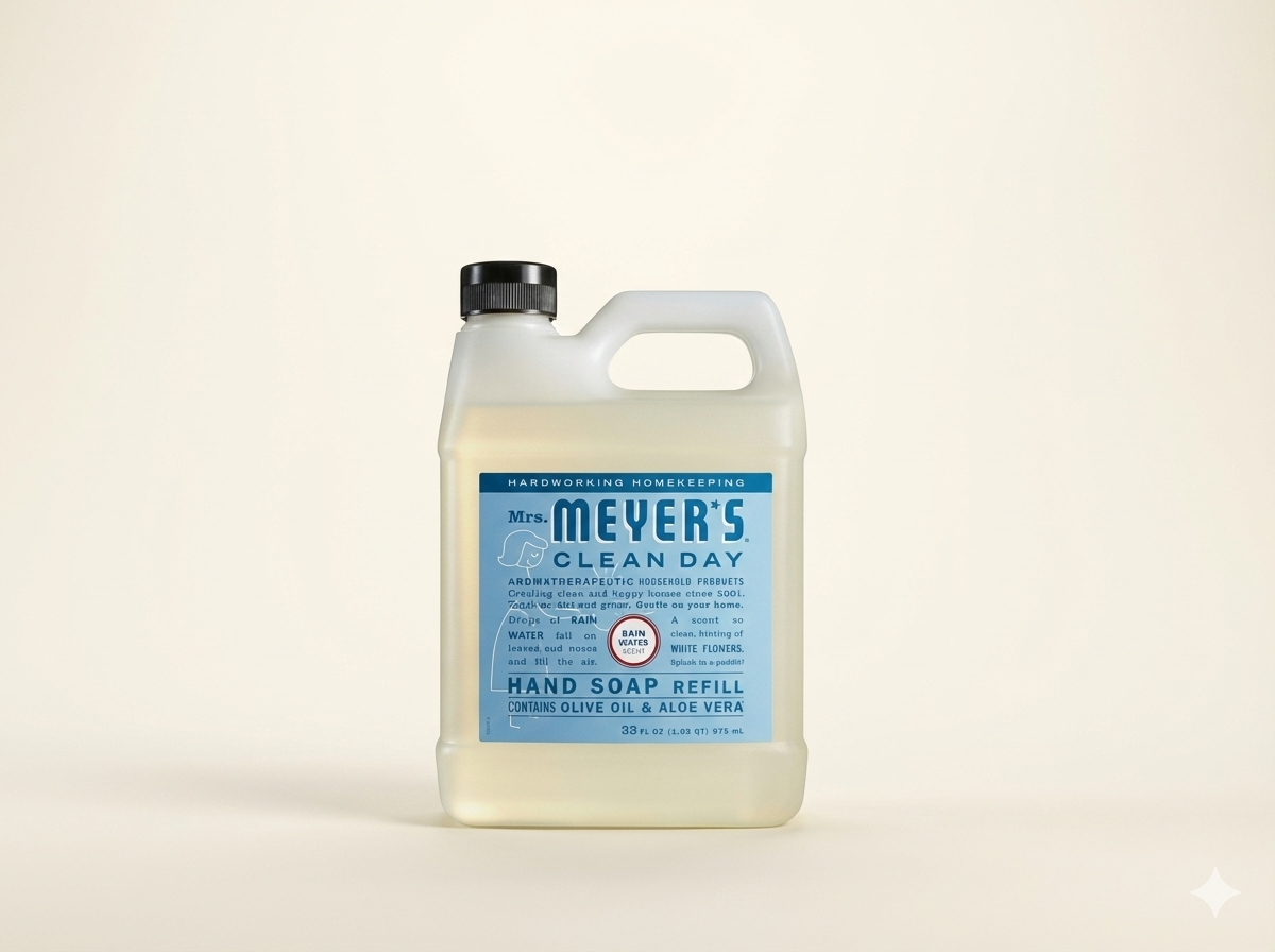 Recensione Mrs. Meyer's Clean Day Sapone Mani Rain Water: Ricarica con Punteggio Yuka 86/100